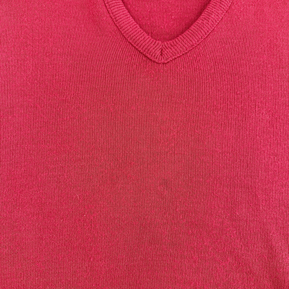 Vintage Pine State Sweater Vest Adult MEDIUM Burgundy V Neck Orlon Acrylic 80s - Picture 5 of 7